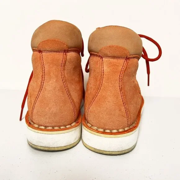 Diemme Roccia Orange Suede Lace Up Hiking Boots - Picture 4 of 7